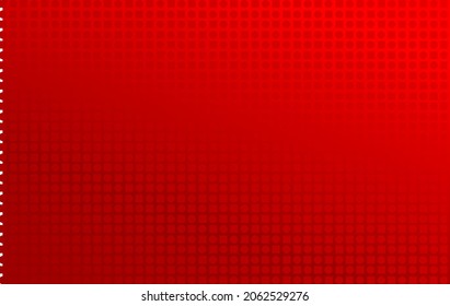 roter Hintergrund mit quadratischen und runden Motiven. abstrakter roter Hintergrund. Vektorgrafik