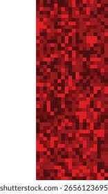 Fundo Vermelho dos Quadrados. Banner para o seu design. Estilo geométrico. Grade de mosaico. Fundo de quadrados abstratos. Malha de pixel.