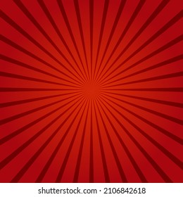 Red Background stars. Ray. radials. Summer Banner. Vector illustration, event background, music, online shop