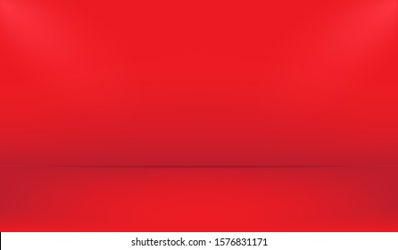 Red background for studio with lightning and shadow. Background for you product shooting
