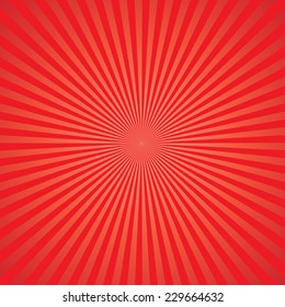 red background : sunburst vector