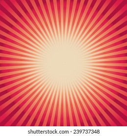 red background : sunburst vector