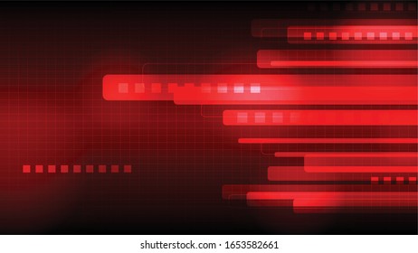 Red Background technology abstract vector that design for using for the largest background and also can use for smaller resolution. Red color vector is designed by the Square & flash light concept.