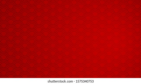 Red background template with wave patterns illustration