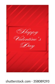 Red background with text. Theme of Valentines Day