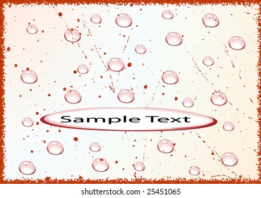 Red background with text. Vector illustration - easy to edit.