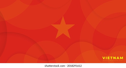 Red background with transparency star design. Good template for Vietnam national day or independence day design.