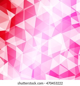 red background transparent triangles. polygonal design. vector illustration. for the design of your business plans, presentations, wallpapers