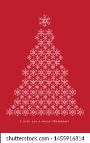 Red Background Tree / Christmas Tree