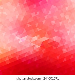 red background with a triangular pattern