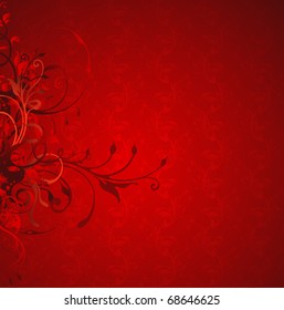 red background for valentine's day or wedding design