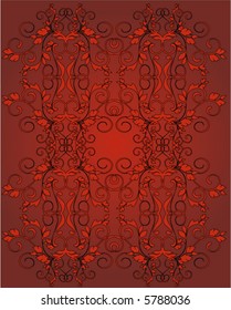 red background - vector