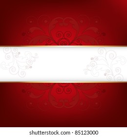 Red Background, Vector Illustration