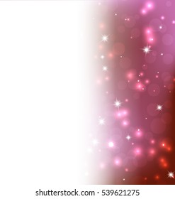 Red Background - Vector Illustration, Graphic Design Useful For Your Design. Bright Red Abstract Christmas Background With White Snowflakes. Space your text.