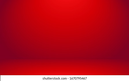 Red Background Vector Illustration of Room, Studio, Interior, Cafe and Another Purposes 