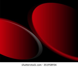 Red background vector infographic information graphic for message and text design
