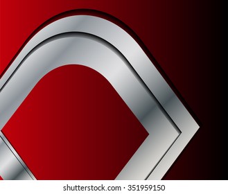 Red background vector infographic information graphic for message and text design
