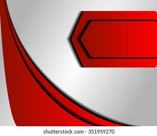 Red background vector infographic information graphic for message and text design
