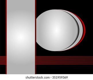 Red background vector infographic information graphic for message and text design
