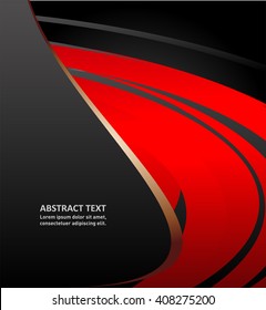 Red background vector infographic information graphic for message and text design
