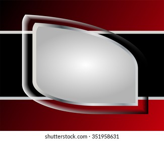 Red background vector line curve for text and message design
