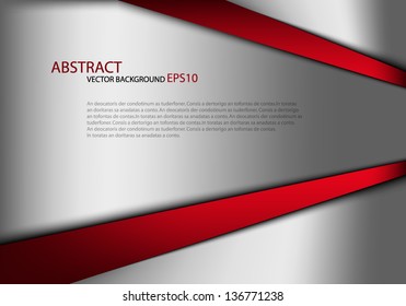 Red background vector message board for text and message design overlap dimension shadow graphic