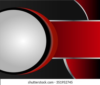 Red background vector overlap dimension 3d graphic color message board for text and message design frame line shadow for modern web design eps10 infographic
