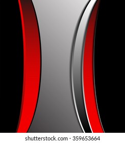 red background vector overlap dimension 3d graphic metal color message board for text and message design frame line shadow for modern web design eps10 infographic
