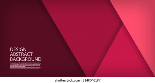 Red background vector overlap layer on dark space for background design. editable Eps10 Vector Template