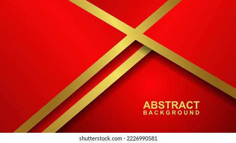 red background vector overlapping layers