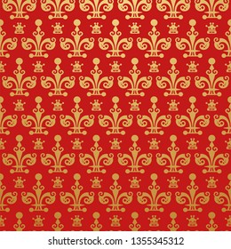 Red background in vintage style for your design. Vector graphics