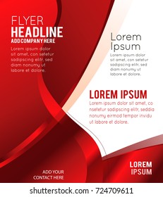 Red background with wave - Abstract Business Background