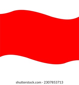 Red background with white flyer above and below