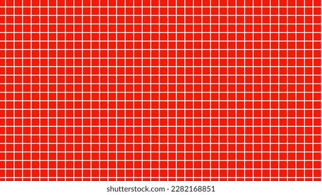 Red background in white grid
