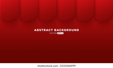 A red background with a red and white logo. The logo is a triangle with a red and white circle in the middle