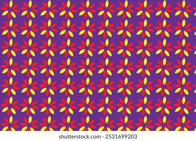 red background with white polka dots pattern, block checkerboard design for fabric printing as repeat pattern, pink red circle