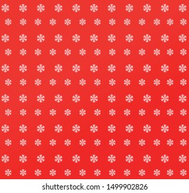 Red background white snowflake christmas pattern vector