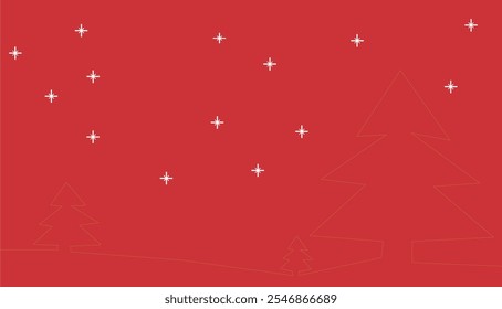 fundo vermelho inverno árvore de natal