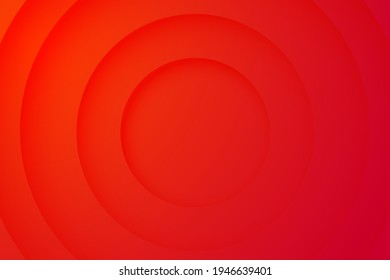 red backgrounds. Abstract 3d circle papercut layer background.