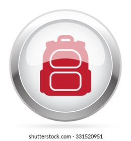 Red Backpack icon on chrome web button
