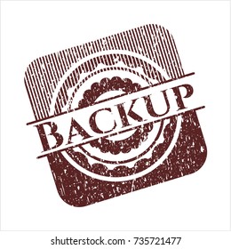 Red Backup rubber seal