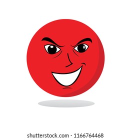 Red bad Face