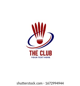 plantillas de logotipo de Badminton rojo para sus necesidades de club, equipo y negocios