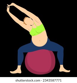 red ball exercises for pregnant women