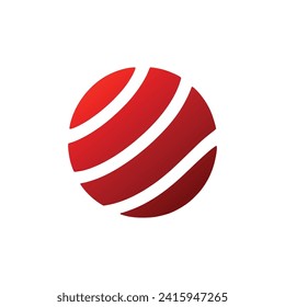 red ball logo vector illustration template design