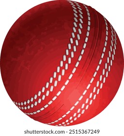 a red ball with white stitching