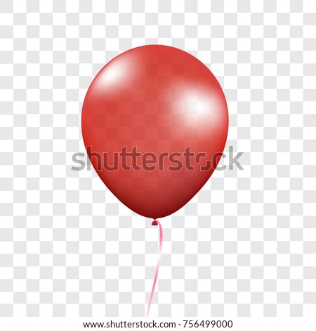 Red Ballon Vector Illustration Image vectorielle de stock (libre de