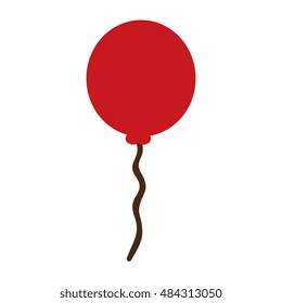 red balloon decoration