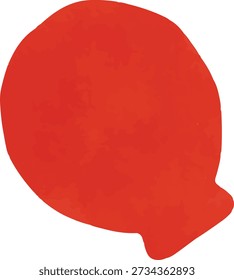 Globo rojo Dibujo de la mano St Patrick Cute Doodle Iconos