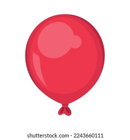 red balloon helium floating icon